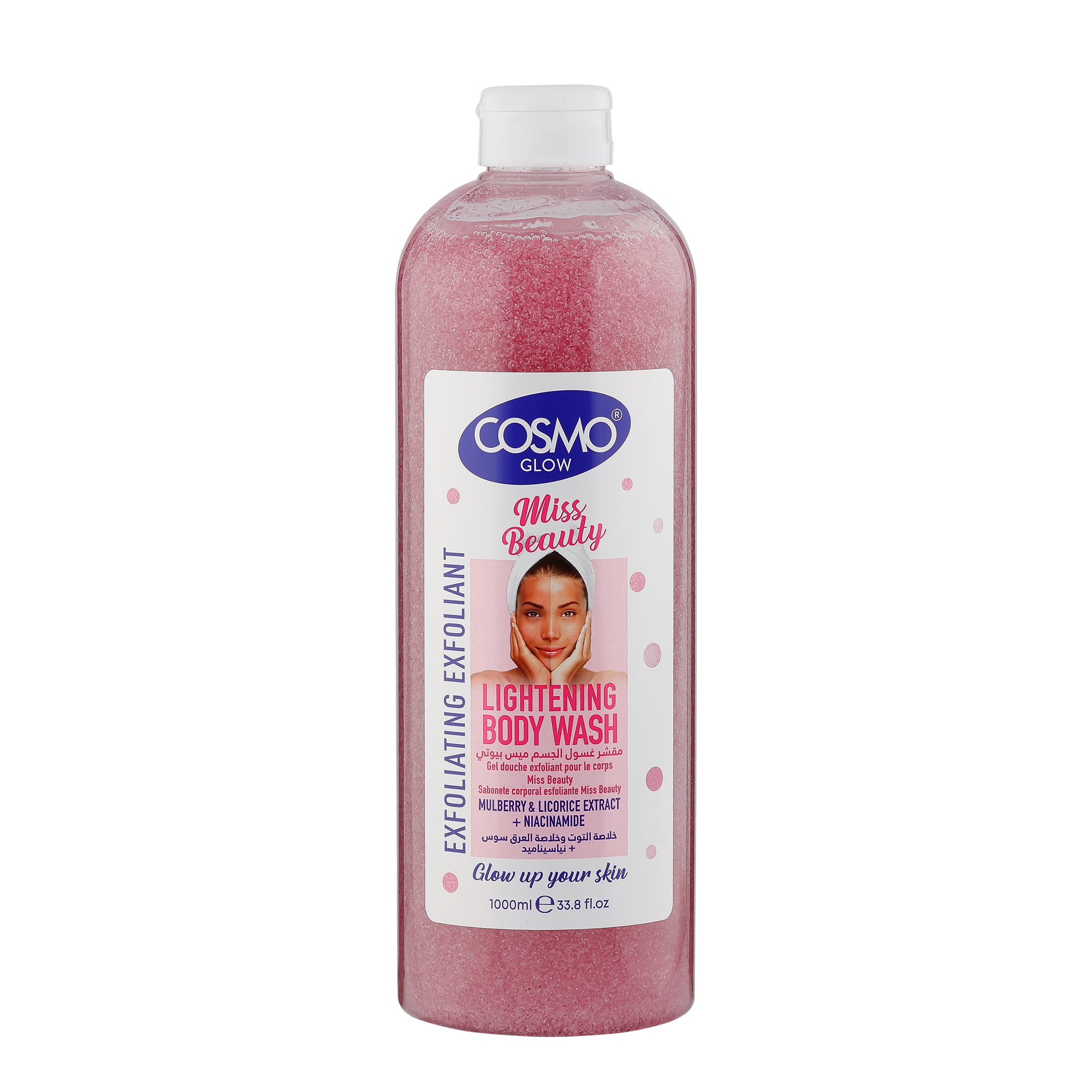 Glow White Miss Beauty Lightening Exfoliating Body Wash